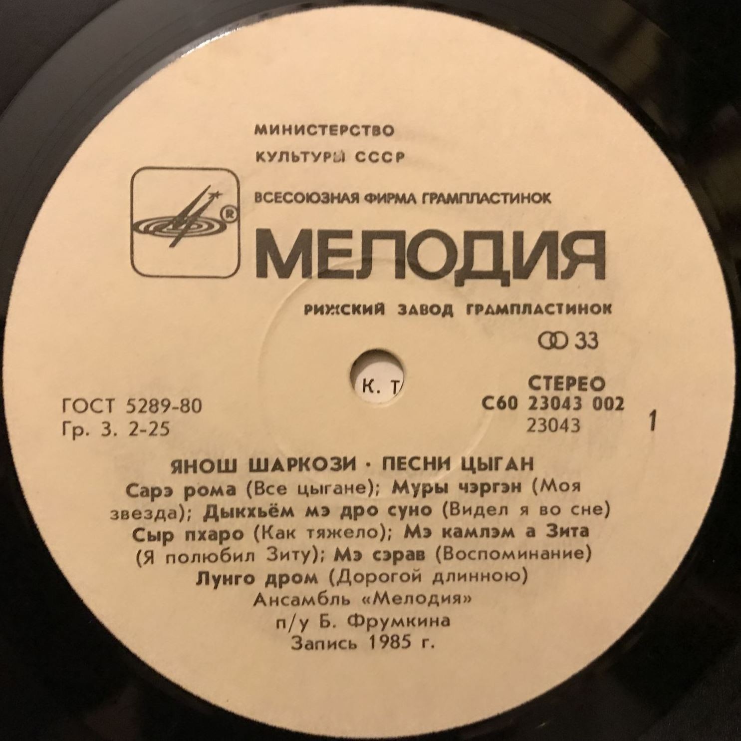 Янош ШАРКОЗИ. Песни цыган