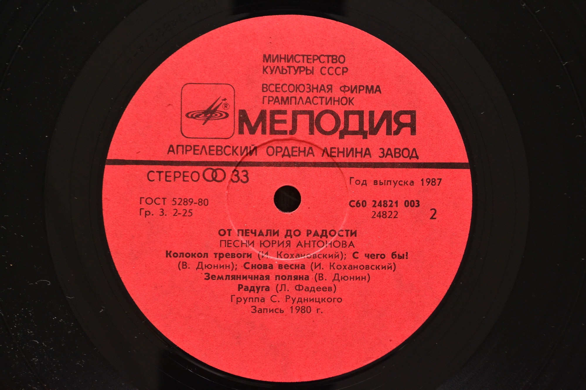 Песни Юрия Антонова - От печали до радости