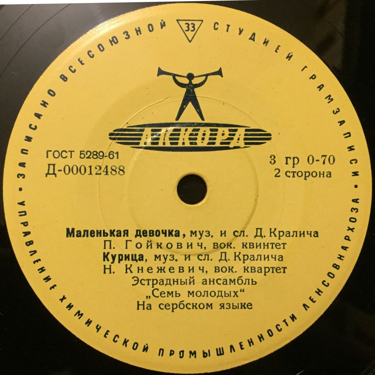 ЮГОСЛАВСКАЯ ЭСТРАДА (на сербохорватском яз.)
