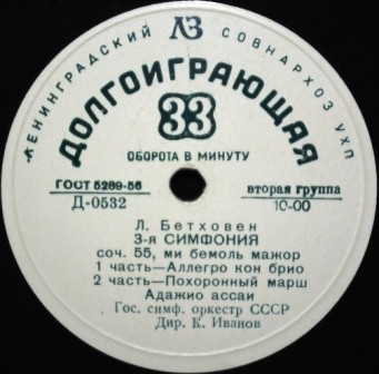 Л. БЕТХОВЕН (1770-1827) Симфония № 3 ми бемоль мажор, соч. 55 (К. Иванов)