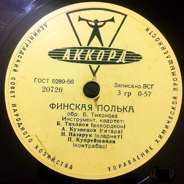 Инстр. квартет Б. Тихонова — Финская полька / Белорусская полька