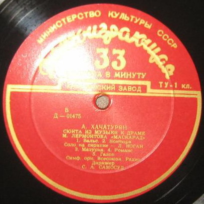 Д. ШОСТАКОВИЧ Балетная сюита № 3; А. ХАЧАТУРЯН Сюита из музыки к драме М. Лермонтова "Маскарад"