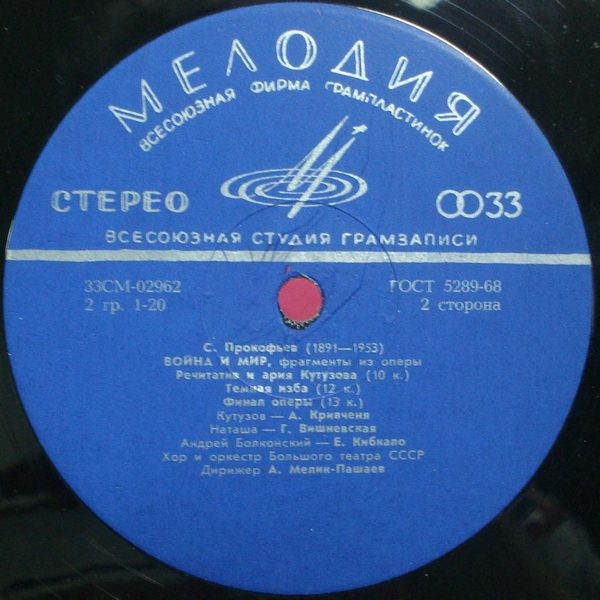 С. ПРОКОФЬЕВ (1891–1953): Фрагменты из оперы «Война и мир»