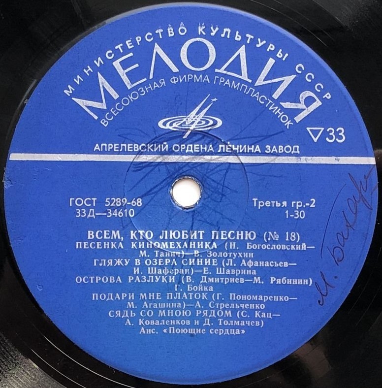 Всем, кто любит песню (№ 18)