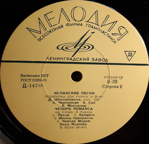 Испанские песни. Нина Исакова