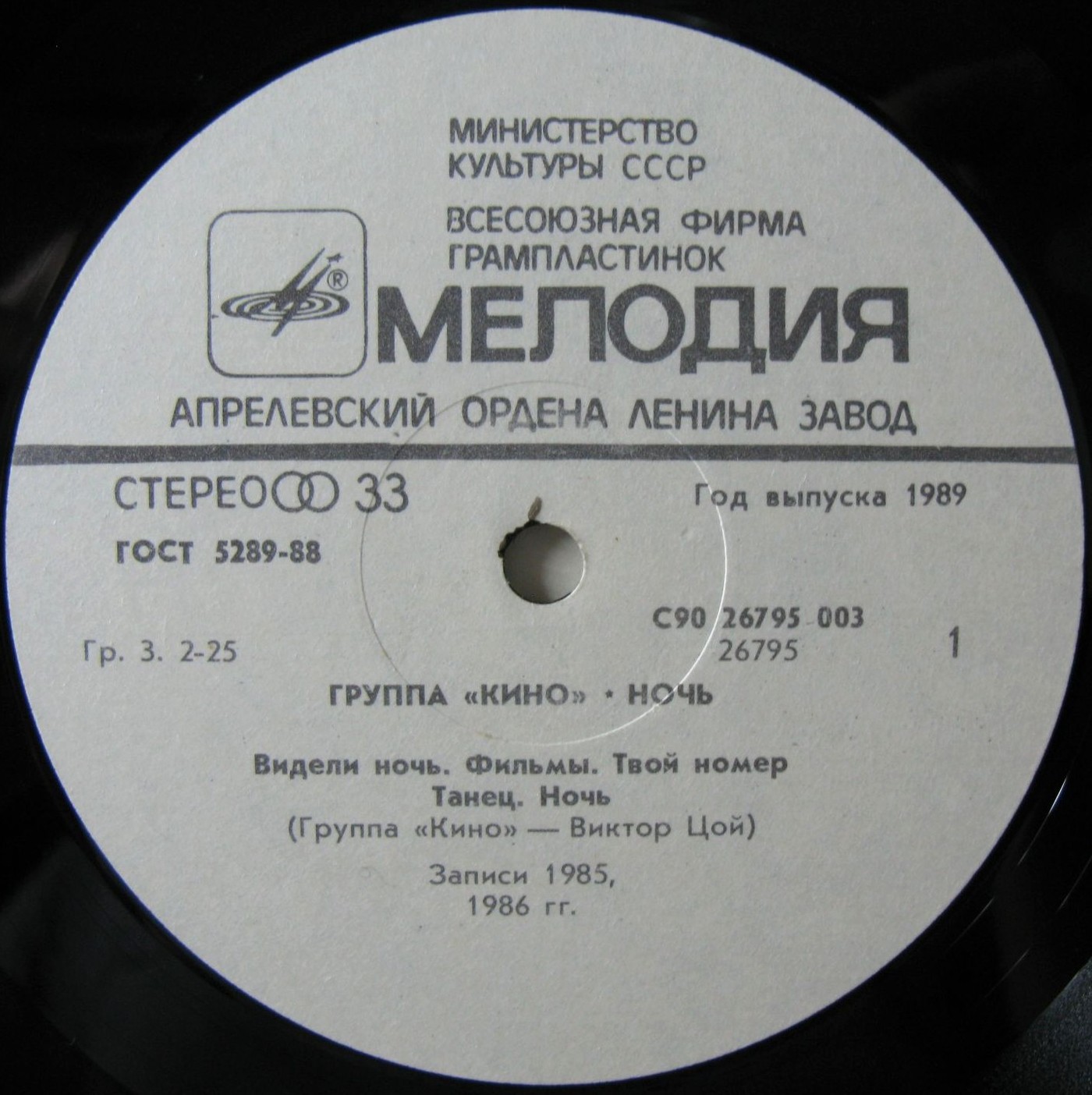 Группа "Кино" — Ночь