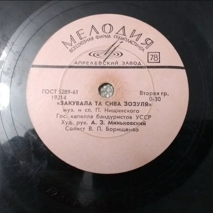 ГОС. КАПЕЛЛА БАНДУРИСТОВ УССР, худ. рук. А. Миньковский