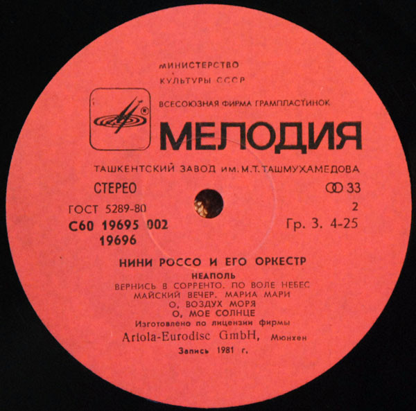 Нини Россо и его оркестр «Неаполь»