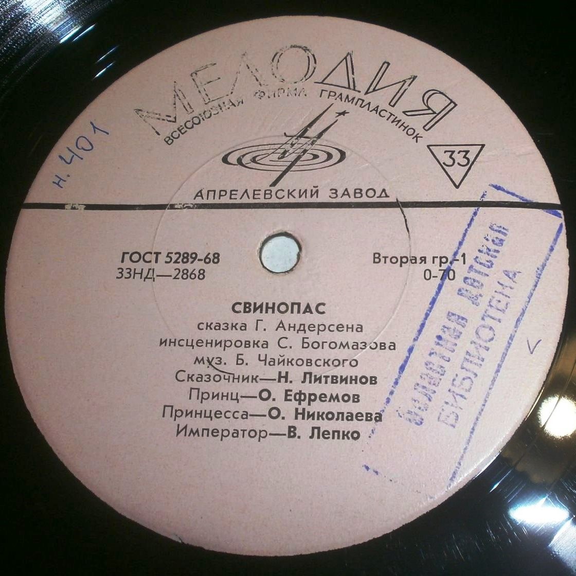 Г. Андерсен: Свинопас (сказка)