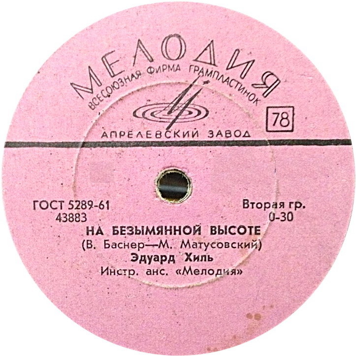 Эдуард Хиль — На безымянной высоте / Романтика