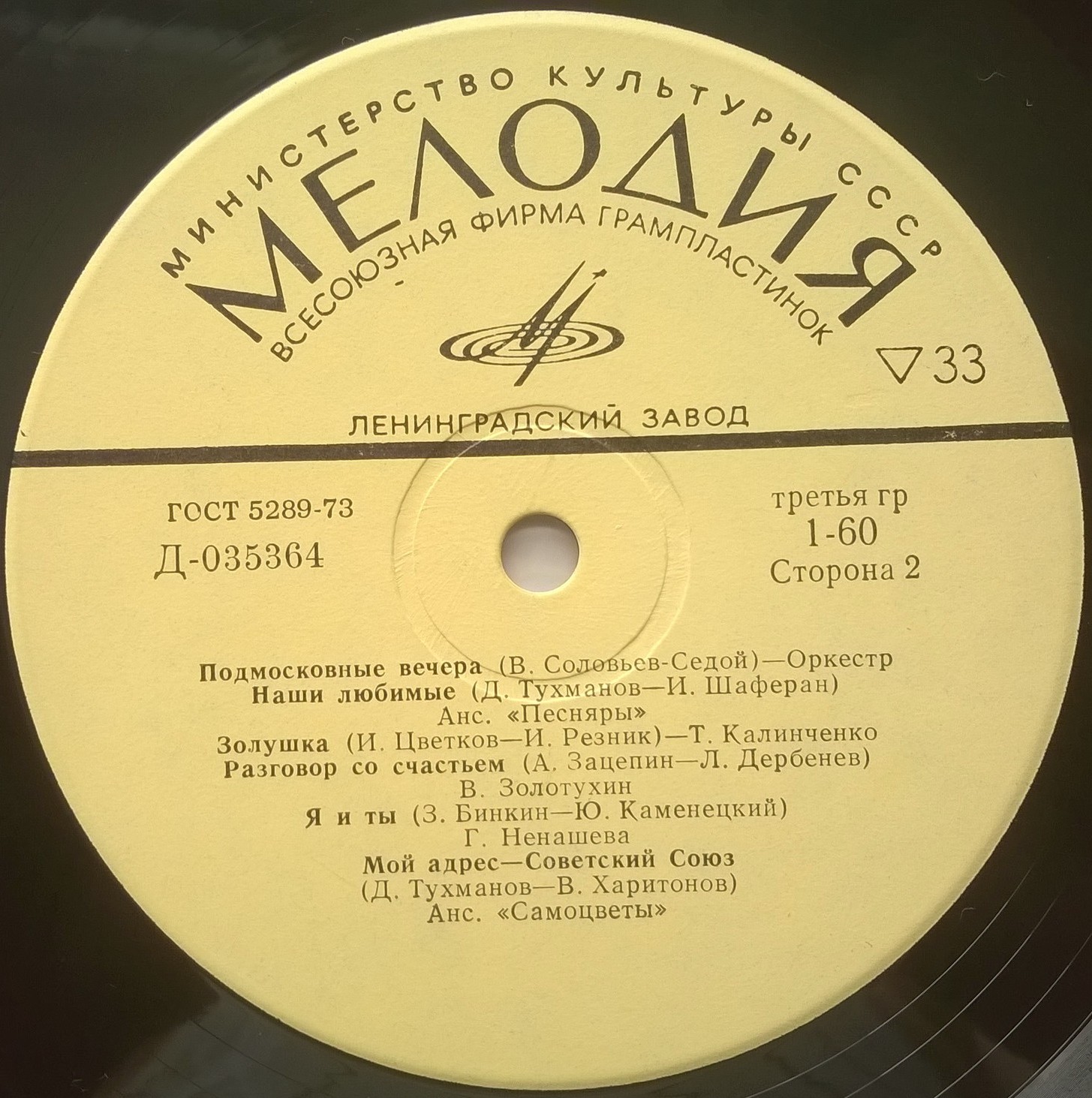 Разговор со счастьем. Эстрадные песни