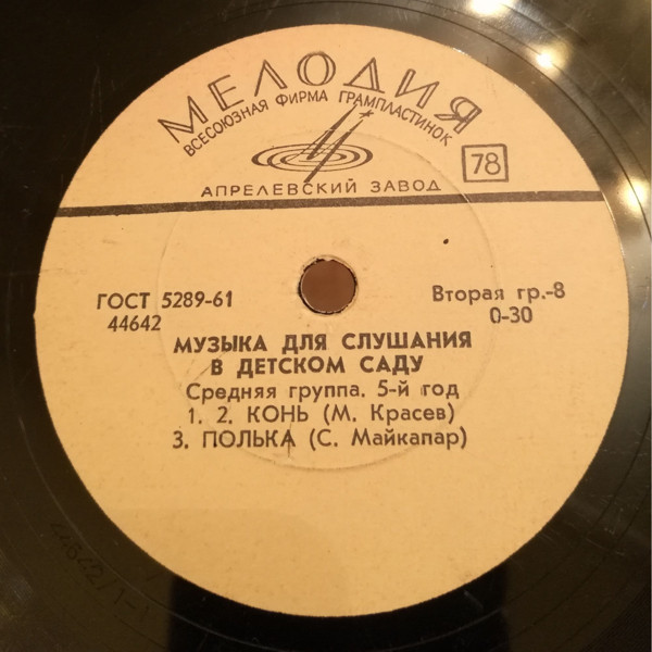 Музыка для слушания в детском саду. Средняя группа. 5-й год