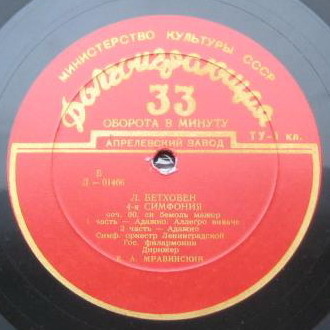 Л. БЕТХОВЕН: Симфония № 4 (Е. Мравинский)