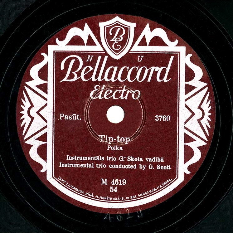 Instrumentāls trio G. Skota vadibā — Oāze / Tip-top