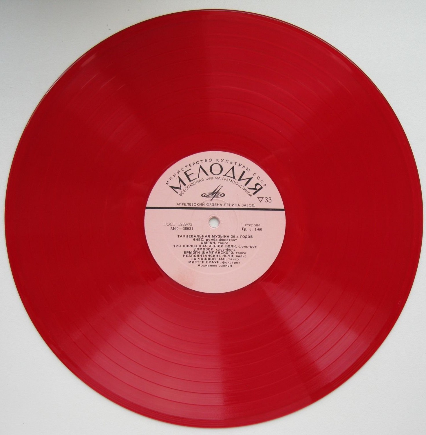 Танцевальная музыка 30-х годов