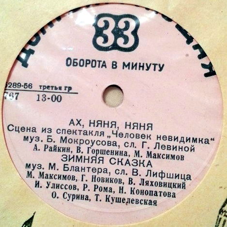 Аркадий Райкин. Фрагменты из эстрадного спектакля "Человек-невидимка"