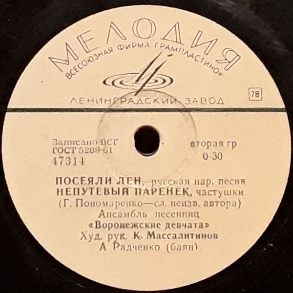 Ансамбль песенниц «Воронежские девчата»