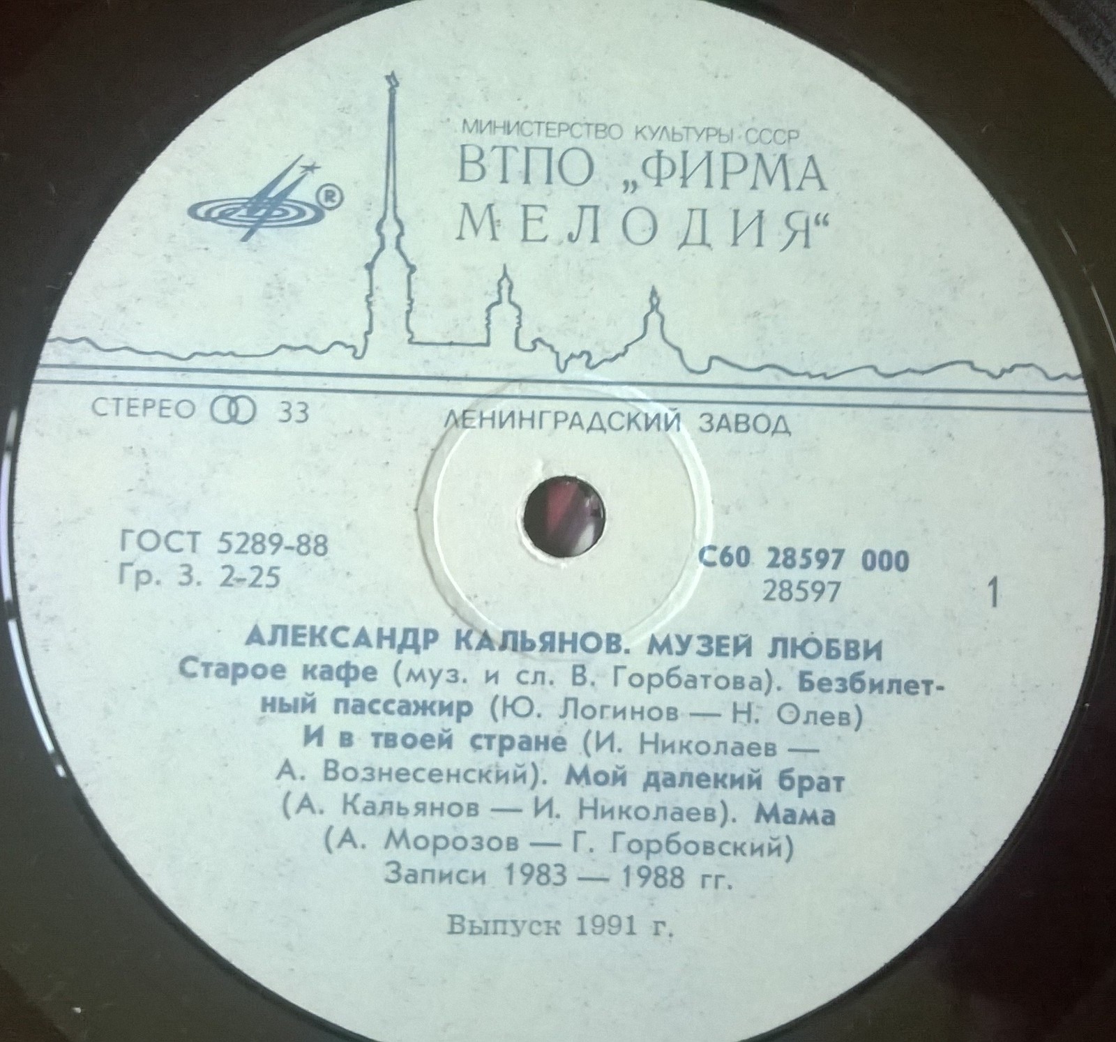 Александр КАЛЬЯНОВ. «Музей любви»