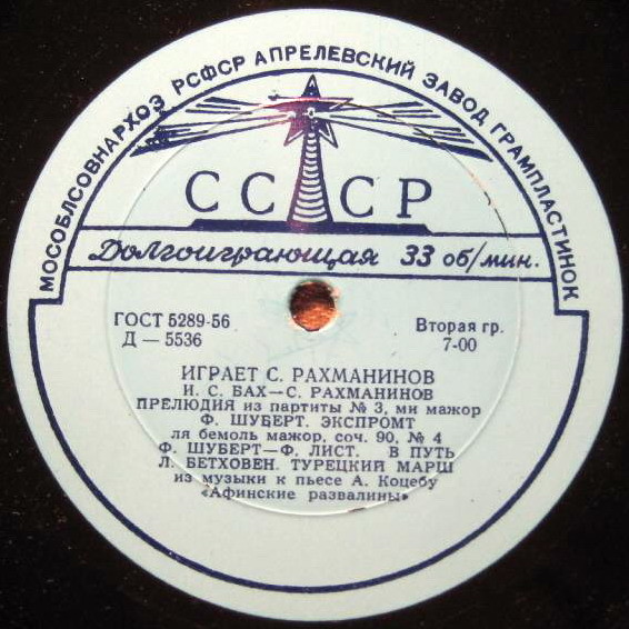 Играет Сергей Рахманинов (ф-но)