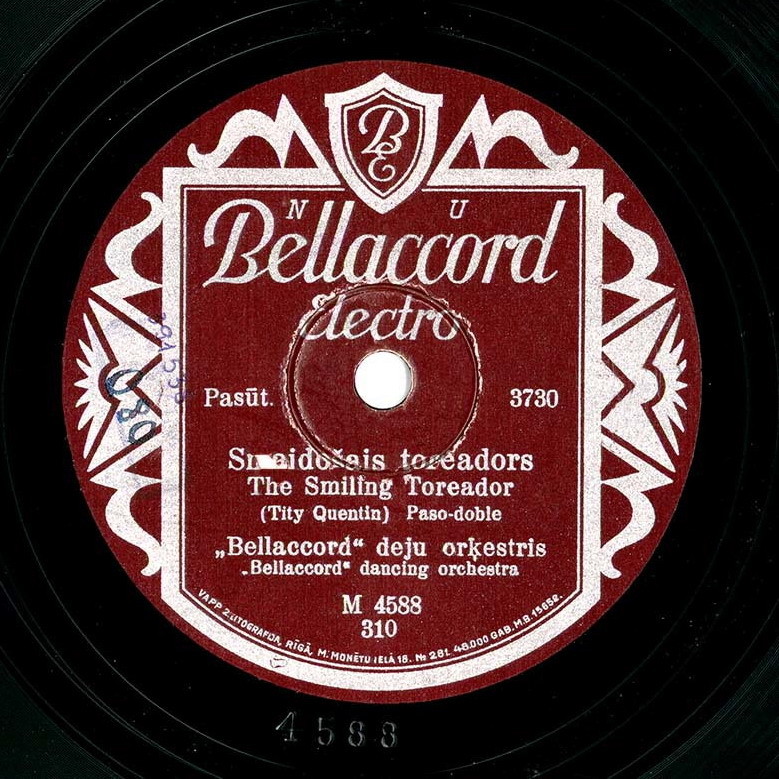 «Bellaccord» deju orķestris — Mandarini  / Smaidošais toreadors