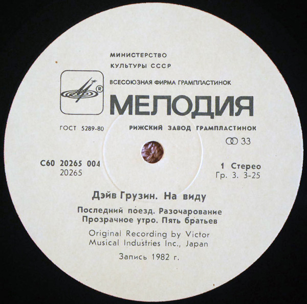 Дэйв Грузин. На виду