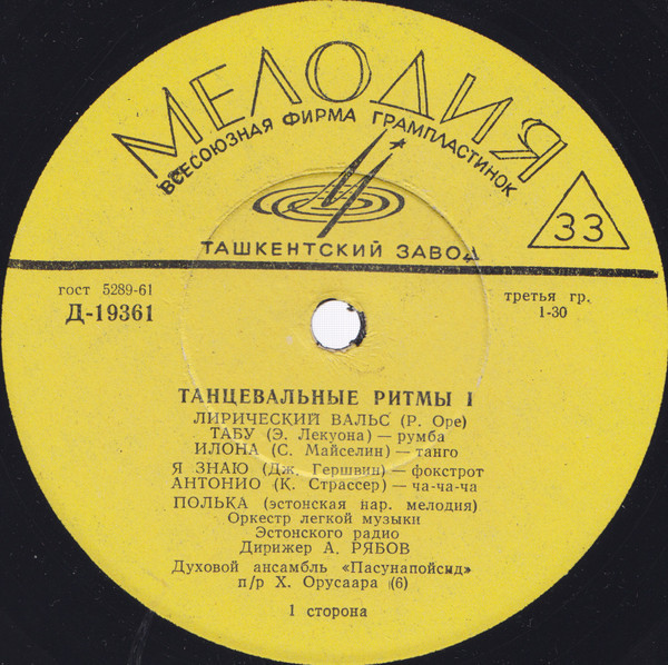 Танцевальные ритмы I