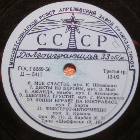 Эстрадный оркестр Берлинского радио п/у Б. Зенгера (ГДР)