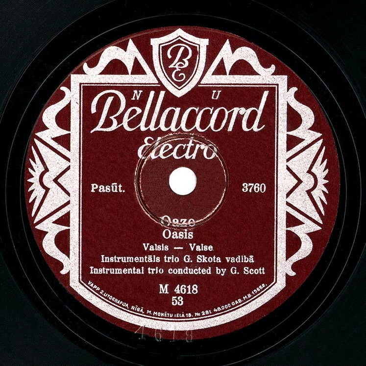 Instrumentāls trio G. Skota vadibā — Oāze / Tip-top