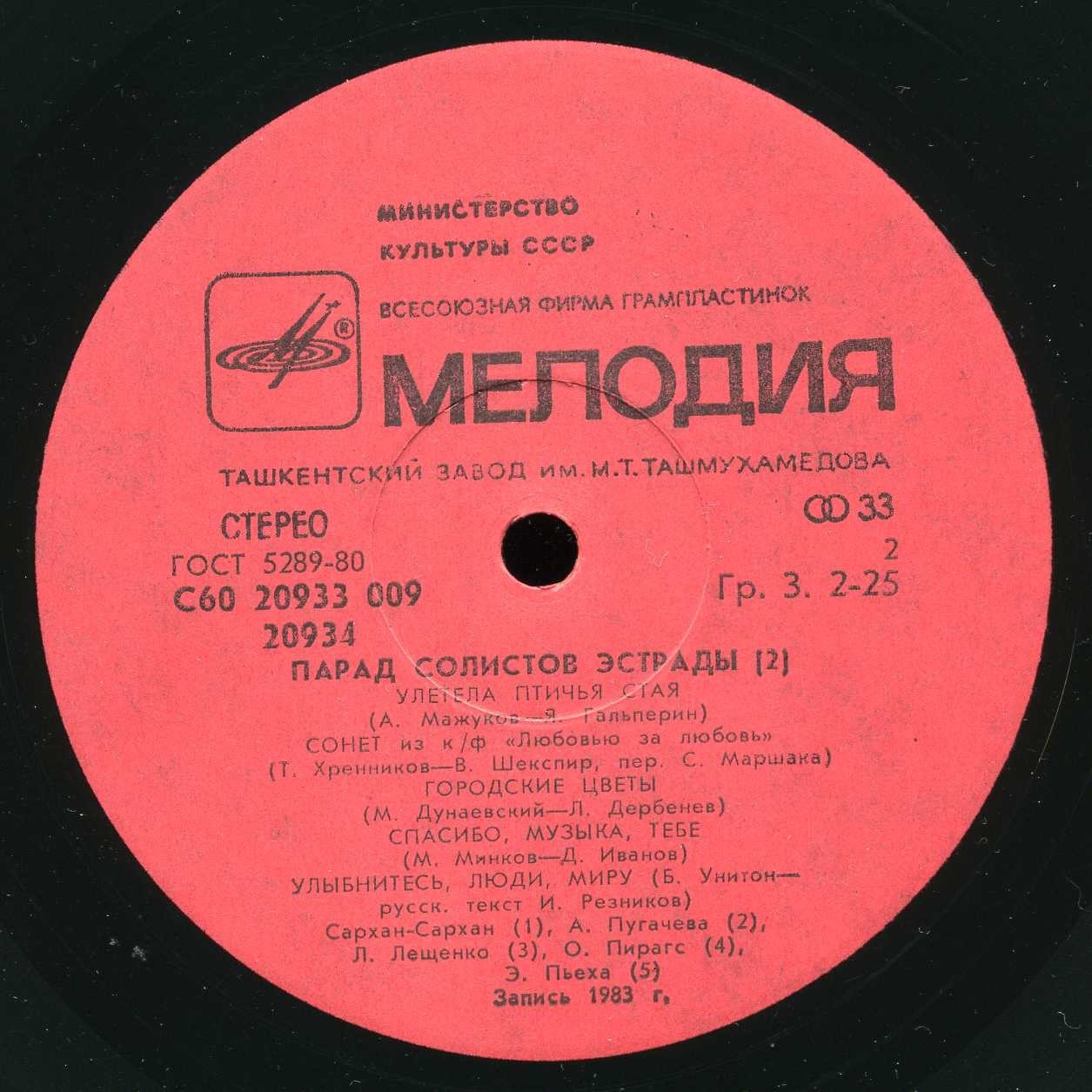 ПАРАД СОЛИСТОВ ЭСТРАДЫ (2)