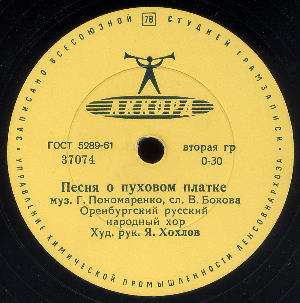 Оренбургский хор - Песня о пуховом платке / Гармонь-тальяночка