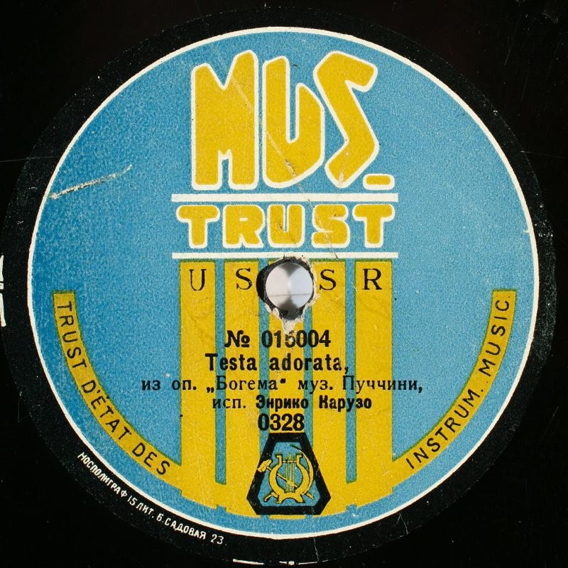 Энрико Карузо. Eternamente, романс, муз. Мащерони // Testa adorata. из. оп. «Богема», муз. Пуччини
