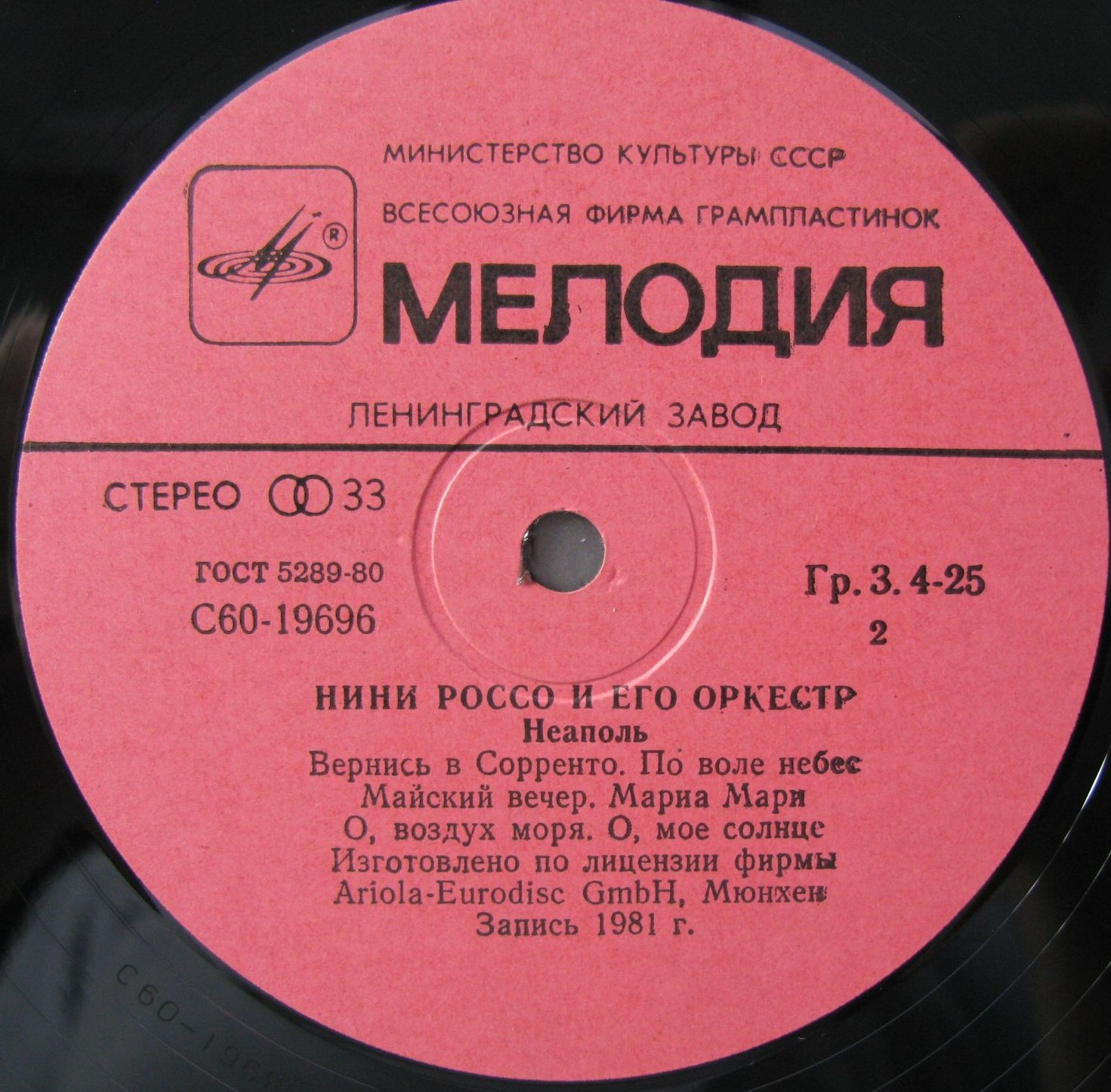 Нини Россо и его оркестр «Неаполь»