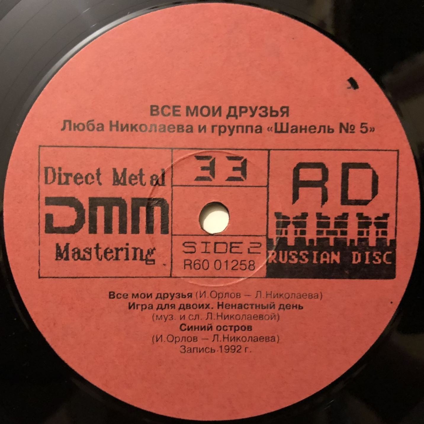Люба НИКОЛАЕВА и группа "Шанель № 5". «Все мои друзья...»