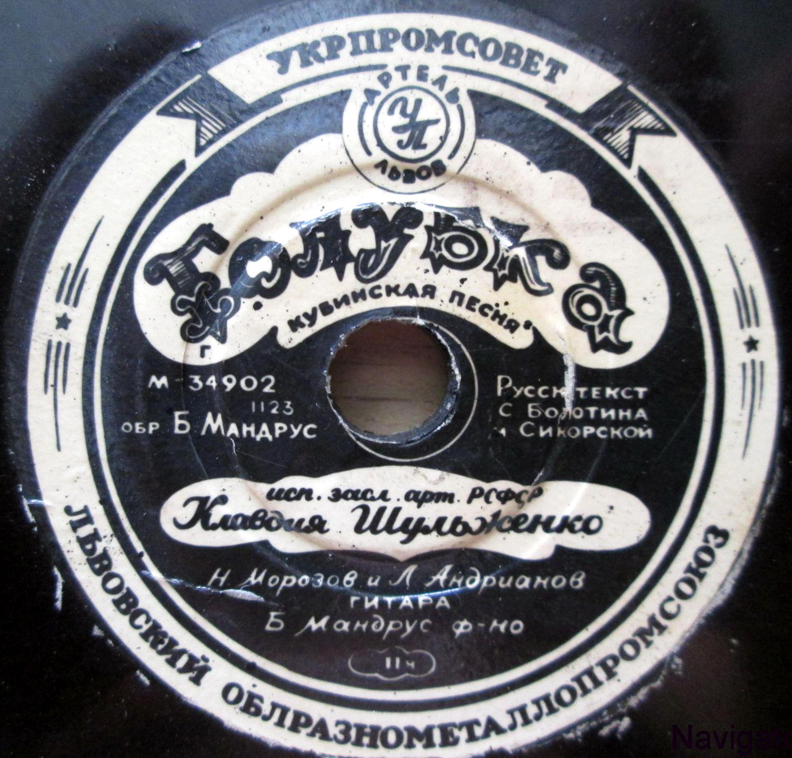 К. Шульженко — Голубка