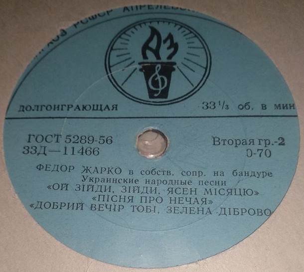 Федор Жарко (бандура) - Украинские народные песни