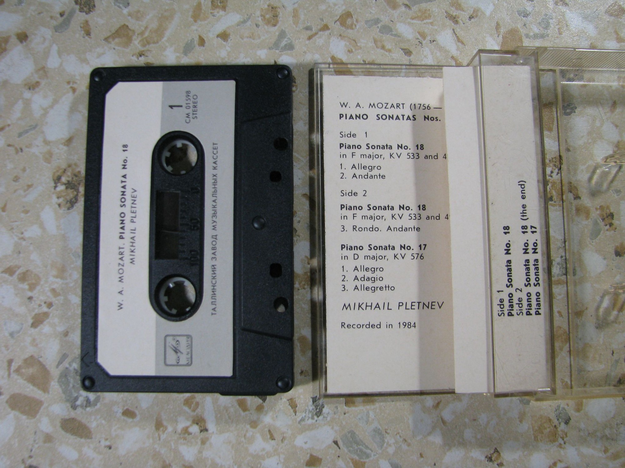 W.A.Mozart - Mikhail Pletnev ‎– Piano Sonatas № 18, 17