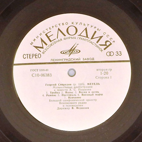 Георгий СВИРИДОВ. "Метель". "Время, вперед!"