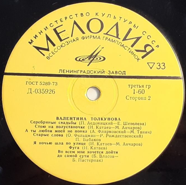 Валентина Толкунова