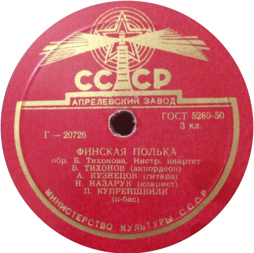 Инстр. квартет Б. Тихонова — Финская полька / Белорусская полька