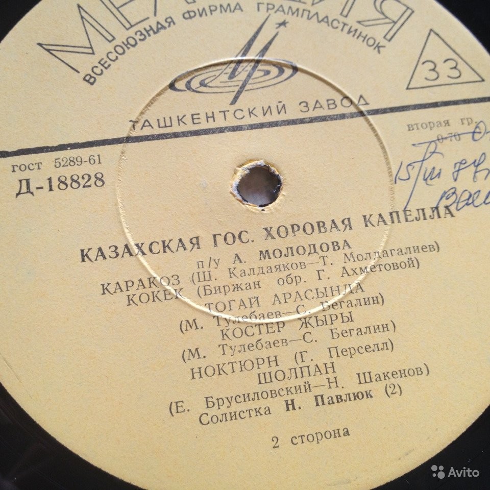 Казахская государственная хоровая капелла п/у А. Молодова