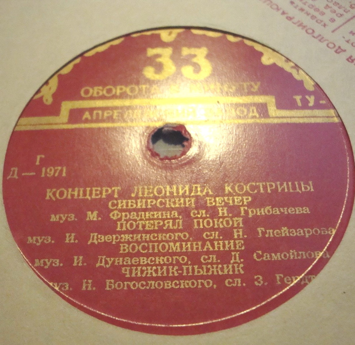 Концерт Леонида Кострицы