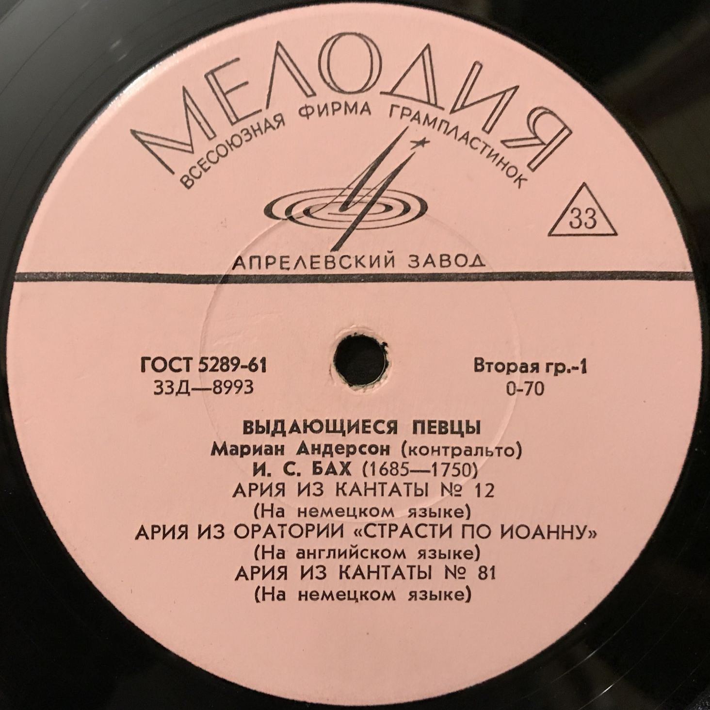 Мариан Андерсон (контральто)