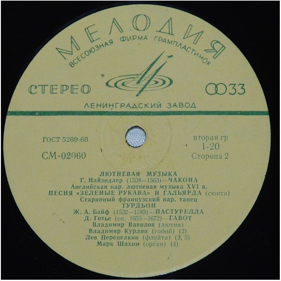 Лютневая музыка XVI-XVII веков