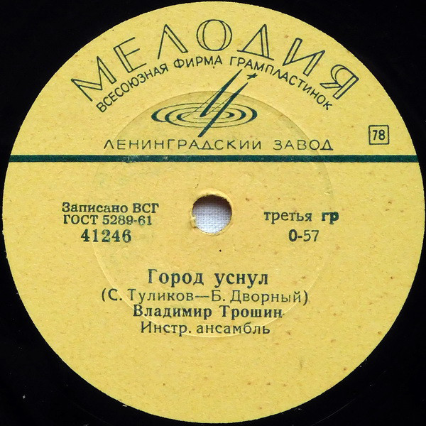 В. Трошин – Это наш район / Город уснул