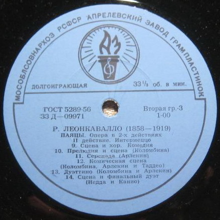 Р. Леонкавалло. "Паяцы",  опера / Поет Беньямино Джильи. Арии из опер