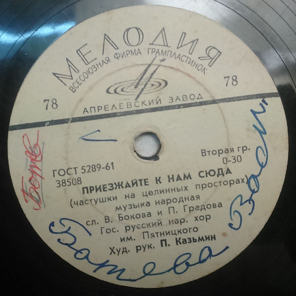 ГОС. РУССКИЙ НАР. ХОР ИМ. ПЯТНИЦКОГО