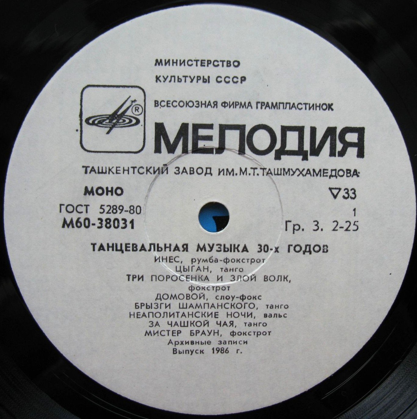 Танцевальная музыка 30-х годов