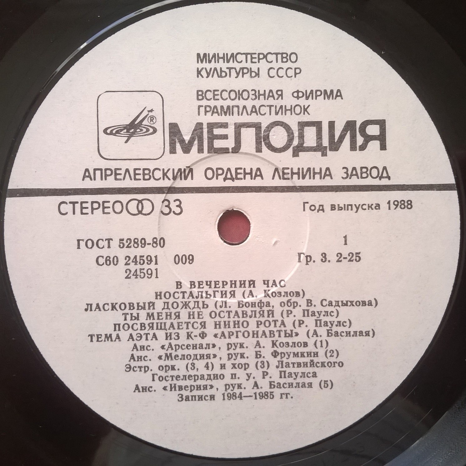 В вечерний час