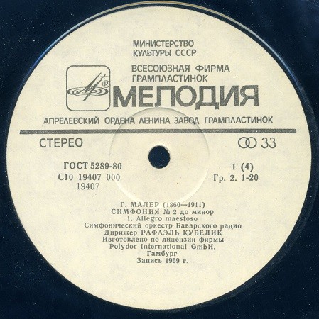 Густав МАЛЕР. Симфония № 2 до минор