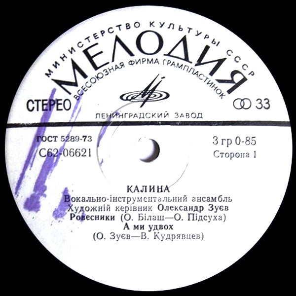 ВИА «КАЛИНА», худ. керiвник Олександр Зуев